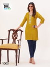 Bloom By Blue Hills Rayon Side Cut Short Kurtis Wholesale Market In Surat